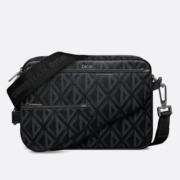 ❤️🔥SOLD❤️🔥DIOR 2023 Saddle Triple Pouch Diamond Pattern Crossbody Unisex Bag - Picture 1 of 17